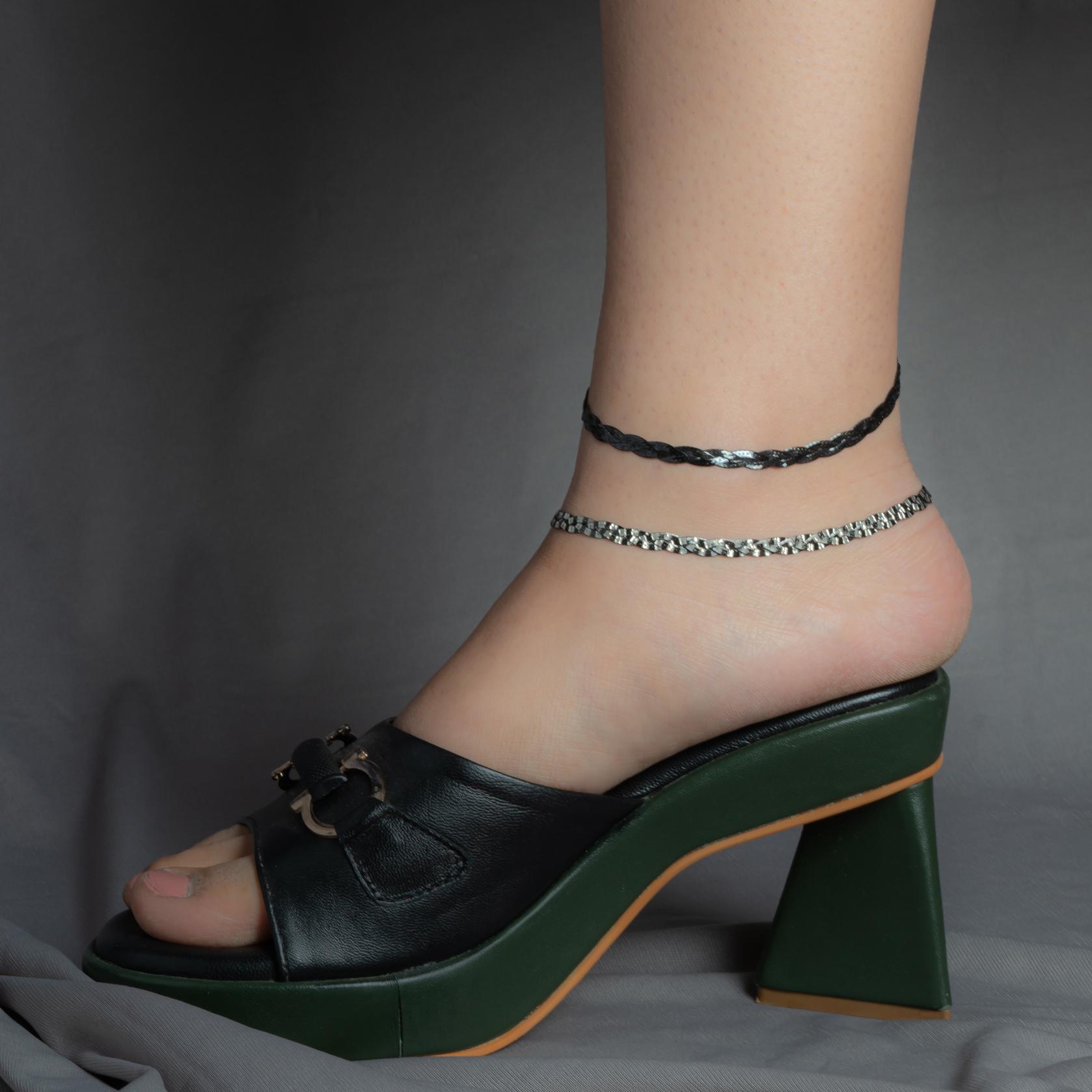 Chic Chessboard Anklet