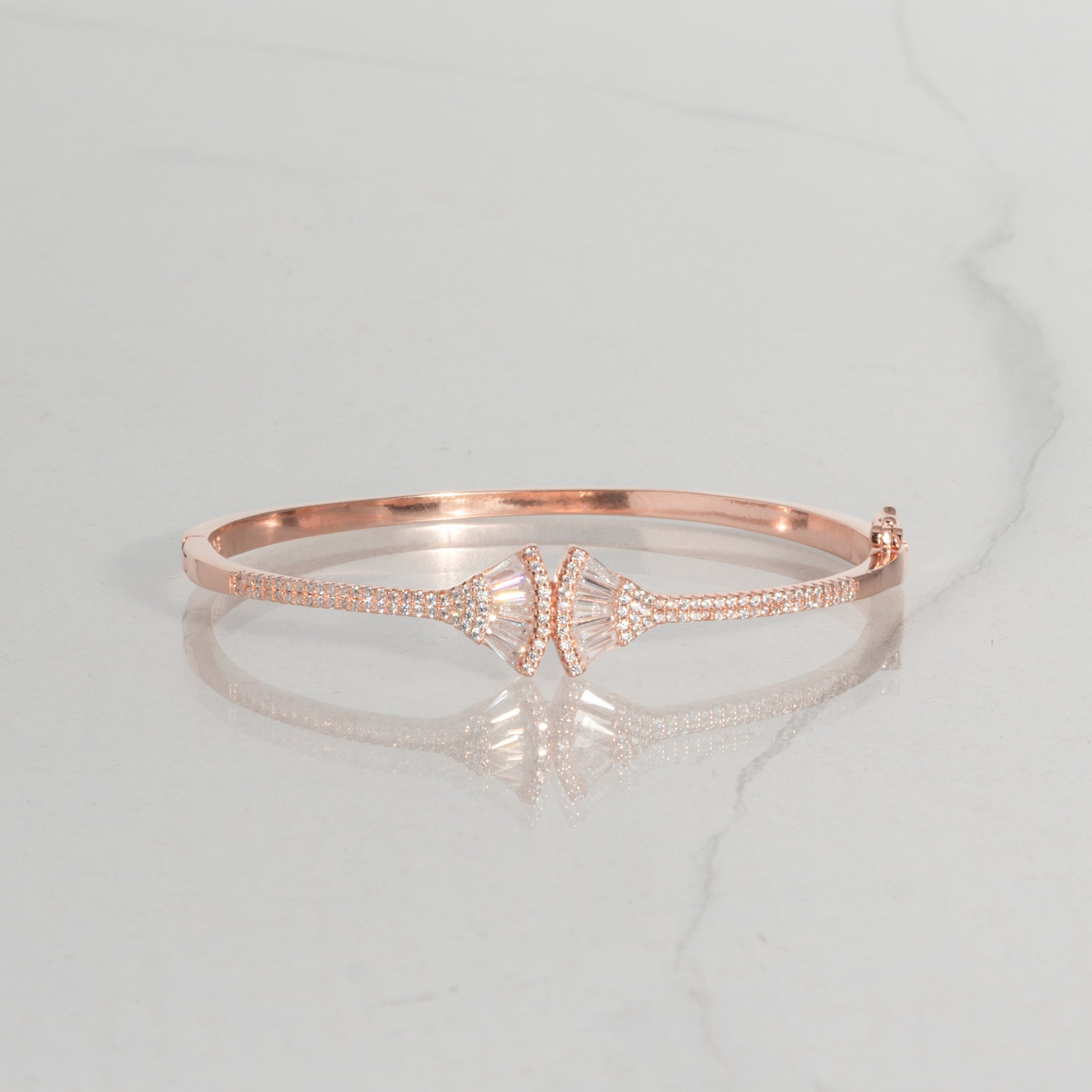 Vintage Rose gold CZ bracelet