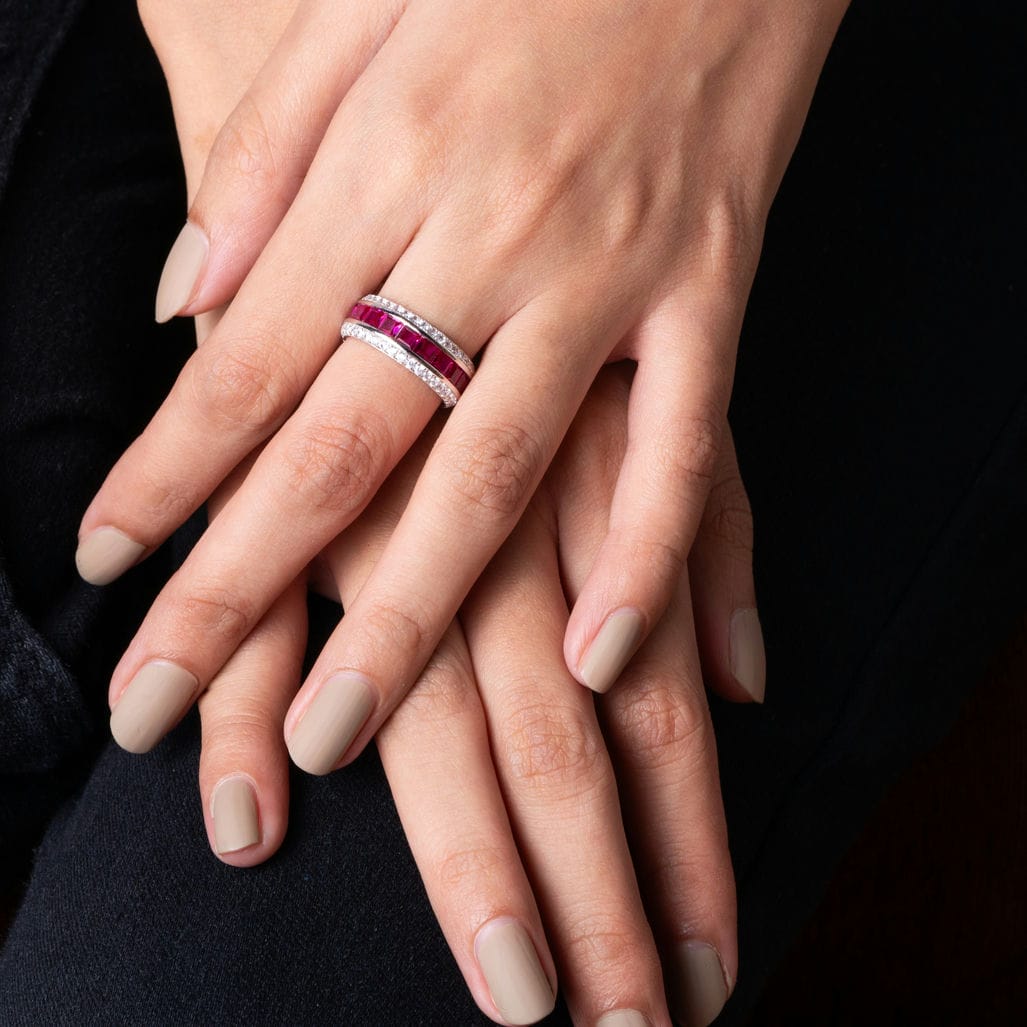 Modern Pink Majesty Ring