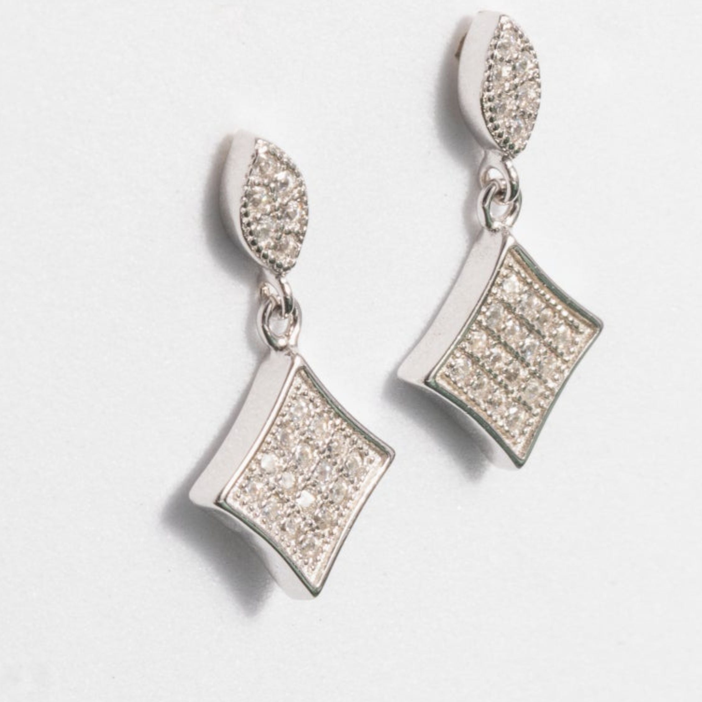 Radiance Diamond Zircon Earrings