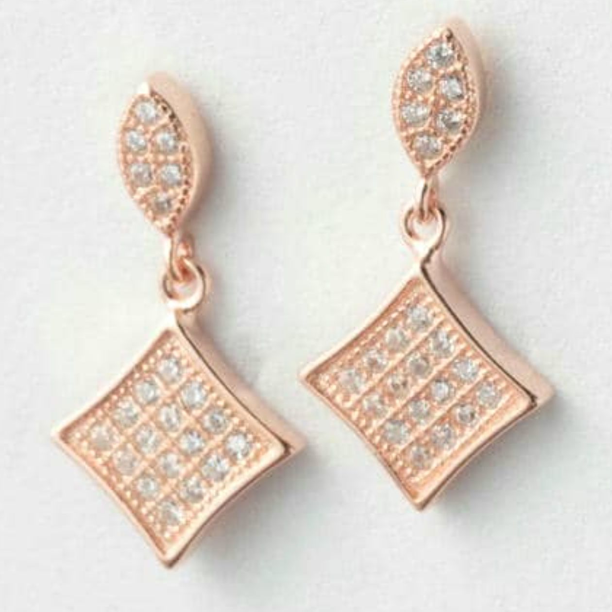 Radiance Diamond Zircon Earrings